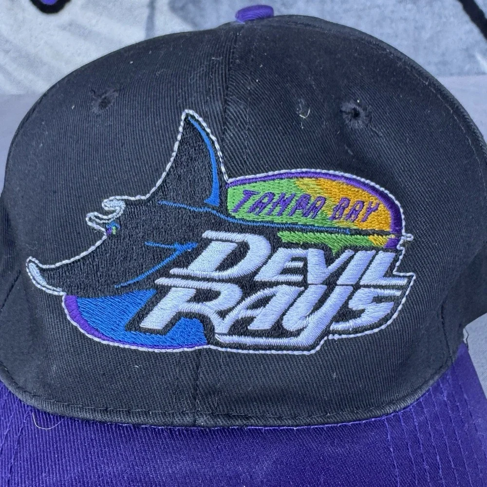Vintage Annco Tampa Bay Devil Rays hat‎ cap Baseballs MLB